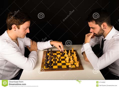 Playing Chess Stock Photo Image Of Compete Smart Strategy 47144650