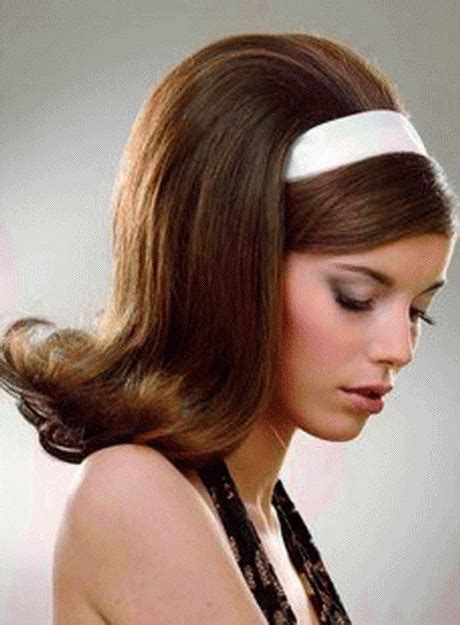 If your hair is more on depending on how much hair you have, you can keep it on the back of the head, rather than on top of it, but it the hair's too long, that might be too heavy. 60s hairstyles for long hair