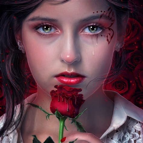 1920x1080px 1080p free download broken heart red art crying girl rose bonito eyes hd
