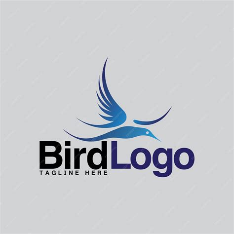 Premium Vector Flying Bird Logo Design Abstract Vector Logo