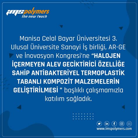 0236 201 10 00 web: Manisa Celal Bayar Üniversitesi 3.Ulusal Üniversite Sanayi ...