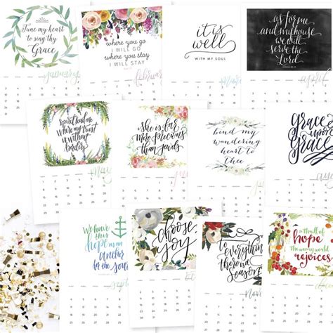 Printable Calendars With Bible Verses