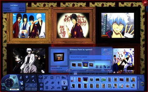 Ng Sims 3 Katsura And Takasugi Sims And Gintama Paintings