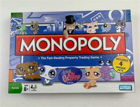 Parker Brothers Monopoly Littlest Pet Shop Edition 2008 Board Game 100