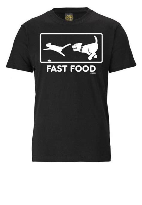 Logoshirt T Shirts Kurzarm Fast Food Kaufen Otto