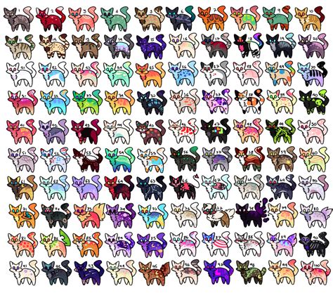 100 Cat Adoptables Closed By Flaamez Adopts On Deviantart