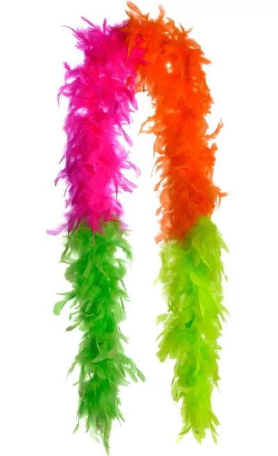 Black Light Neon Feather Boa 72in Party City