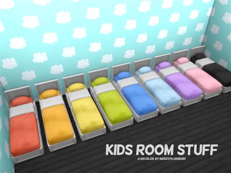 My Sims 4 Blog Kids Room Recolors By Nerdyplumbobs