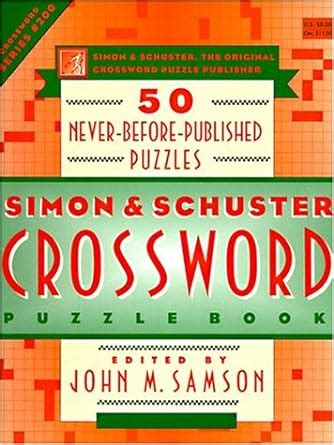 Simon Schuster Crossword Puzzle Book Samson John M Amazon Com Books