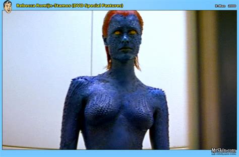 Rebecca Romijn As Mystique In The X MEN FILM Celebrity Porn Photo