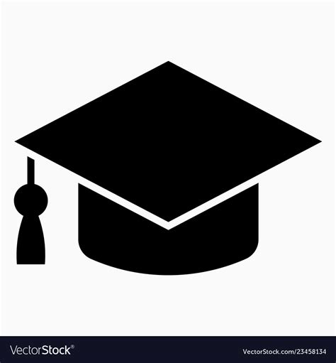 Graduation Hat Icon Royalty Free Vector Image Vectorstock