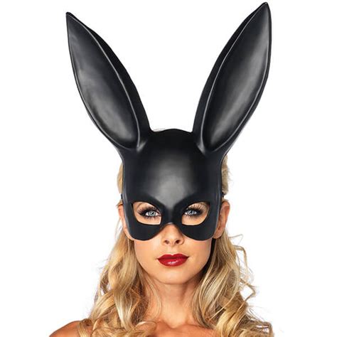 sexy bunny mask kinky cosplay lale look shiny fashion