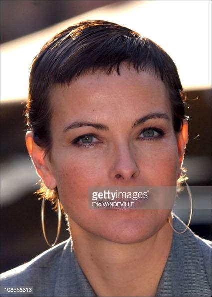 French Actress Carole Bouquet With New Hair Style Is In Rome For
