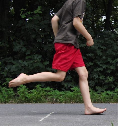 Barefoot Running Form In My Kids Photos Of Foot Strikes