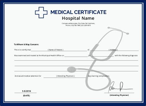 Australian Doctors Certificate Template Certificate Templates