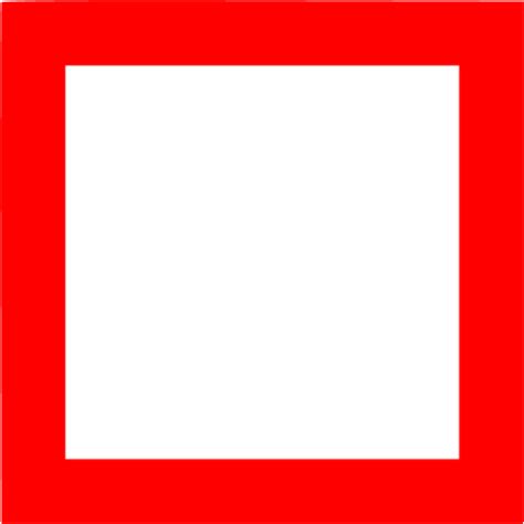 Red Square Outline Icon Free Red Shape Icons