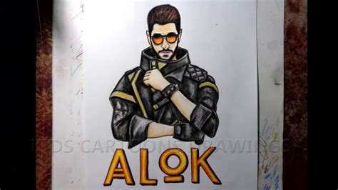 39 Hq Images Free Fire Alok Drawing Images Dj Alok Fire Drawing Fire