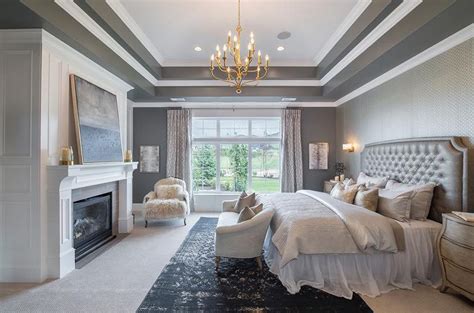 Master bedrooms sometimes double as living spaces, especially paint the bedroom ceiling in an accent color to add interest and a sense of depth. Subtle Tray Ceiling Lighting Ideas | Tray ceiling bedroom ...