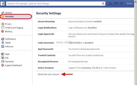 In reality it's more complicated, taking about 90 days. How to permanently delete your Facebook Account - wintips ...