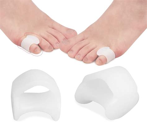 Buy RooRuns 8 Pack White Gel Toe Separators For Overlapping Toes Hammer