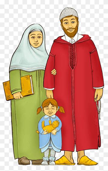 Gambar Kartun Keluarga Muslim Lebaran Galeri Gambar Hd