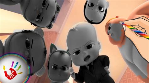 The Boss Baby Jimbo Triplets And Staci Coloring Pages Video For Kids