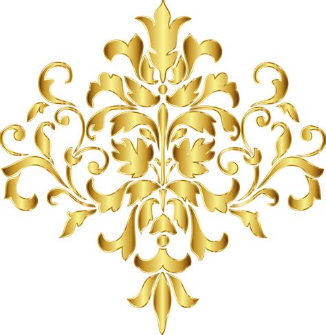 Gold Damask Png Clip Art Library