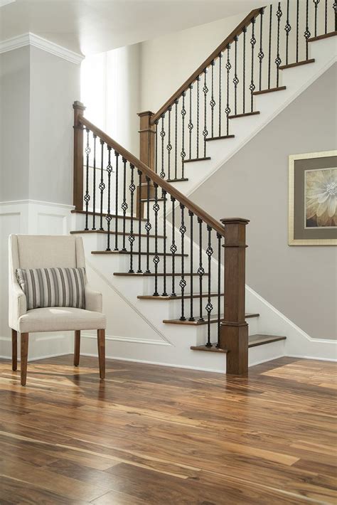 ' your home only better ' took it one step further and pulled up the outdated carpet, then painted the stair railing and steps as well. stairs | Staircase remodel, Interior stair railing ...