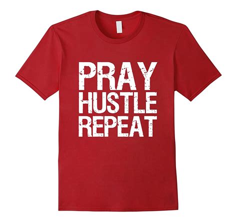 pray hustle repeat shirt funny hustler gym tee bn banazatee