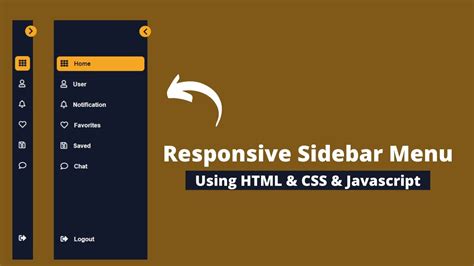 Sidebar Menu Using HTML CSS And JavaScript Dashboard Sidebar Menu YouTube