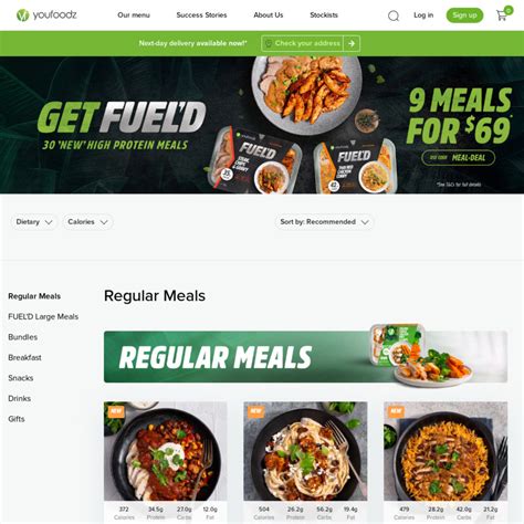Youfoodz 9 Meals 69 Large 79 Delivery Free To Selected Areas