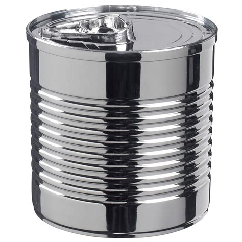 Solia Ps34525 74 Oz Silver Plastic Tin Can With Lid 100case