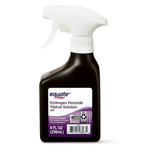 Equate 3 Hydrogen Peroxide Topical Solution Antiseptic Spray 8 Fl Oz