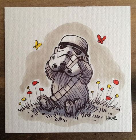 Star Wars Meets Winnie The Pooh In These Adorable Mashup Drawings