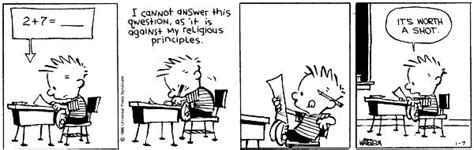 Calvin And Hobbes On Twitter When I Dont Know The Answer On The Test
