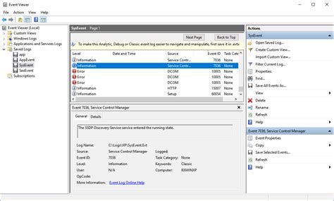 Event Viewer Network Encyclopedia