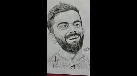 Indian Cricket Captain Sketch পেন্সিল Youtube