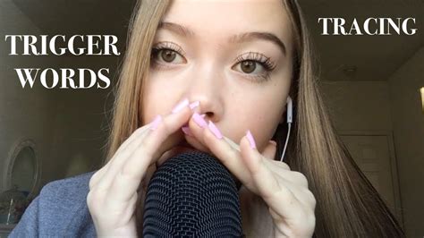 Asmr Repeating Tracing Trigger Words Youtube