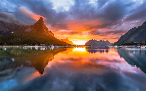 Sunset Over Norway