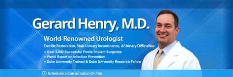 Dr Gerard Henry Md Worldwide Urologist Expert Home