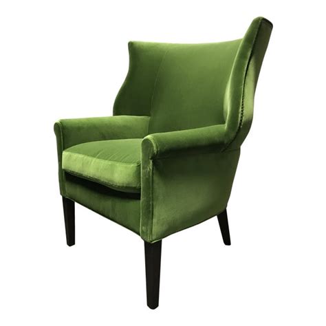 Bring a classic look to your space with a wingback chair from. Lee Industries Conroy Green Wingback Chair | Chairish