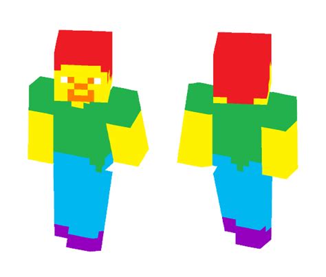 Download Rainbow Steve Minecraft Skin For Free Superminecraftskins