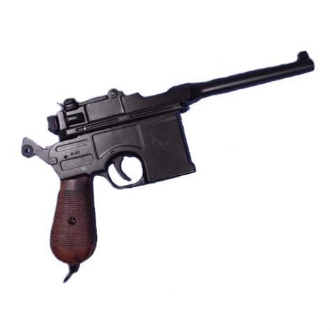 P1024m Pistolet Mauser C96 Allemand Metal Abs 1896 Denix Collection