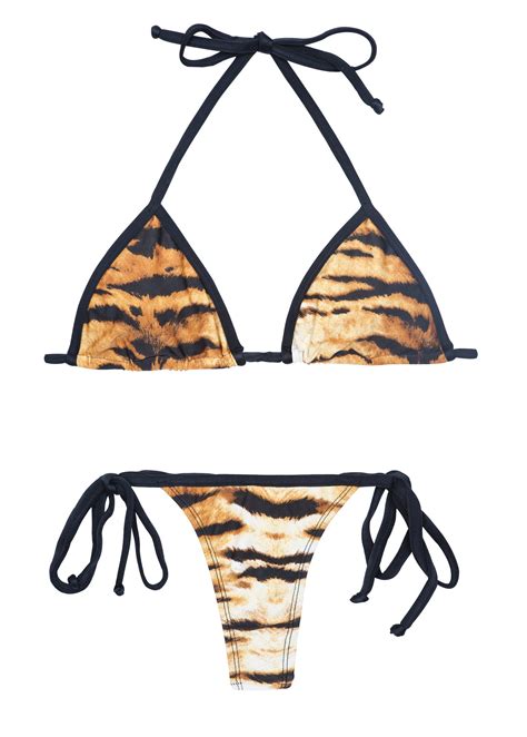 Tiger Print Micro Bikini Slimpics Hot Sex Picture