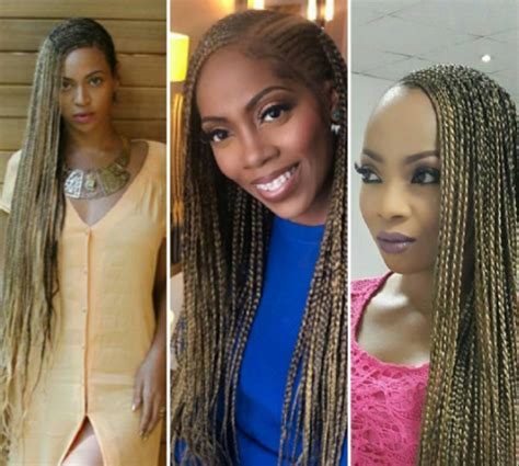 While conquering the charts in her home countries & becoming one of the most recognizable faces in the popular. Battle of the braids- Beyonce ,Tiwa Savage,Toke Makinwa ...