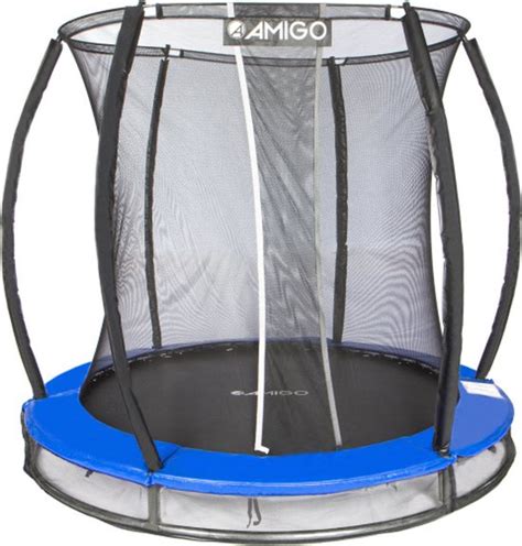 Amigo Inground Trampoline Deluxe Met Veiligheidsnet En Veilige Rand