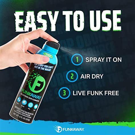 Funkaway Aerosol Spray 8 Oz Extreme Odor Eliminator Spray Ideal For