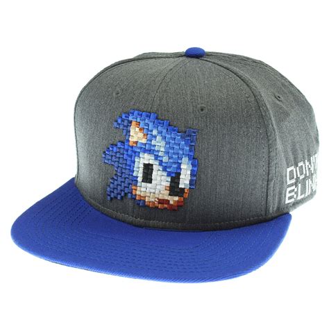 Bioworld Sega Genesis Sonic The Hedgehog Hat Sonic Pixel Face Dont