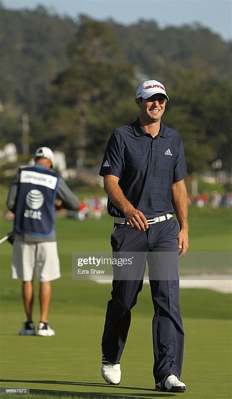 Dustin Johnson Smiles On The 18th Hole After Winning The Final Round