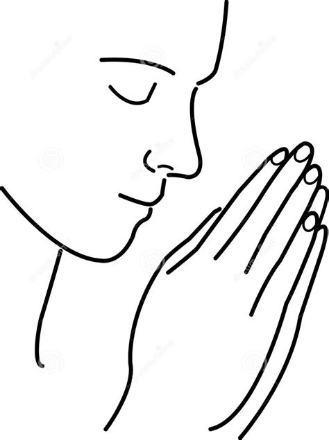 Step By Step Easy Simple Prayer Hand Drawing ~ Drawing